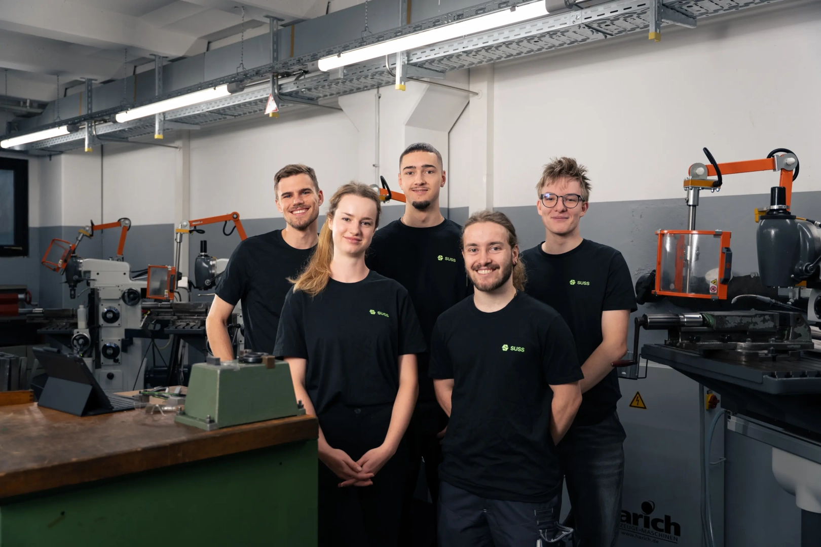 Young Team in Production Hall