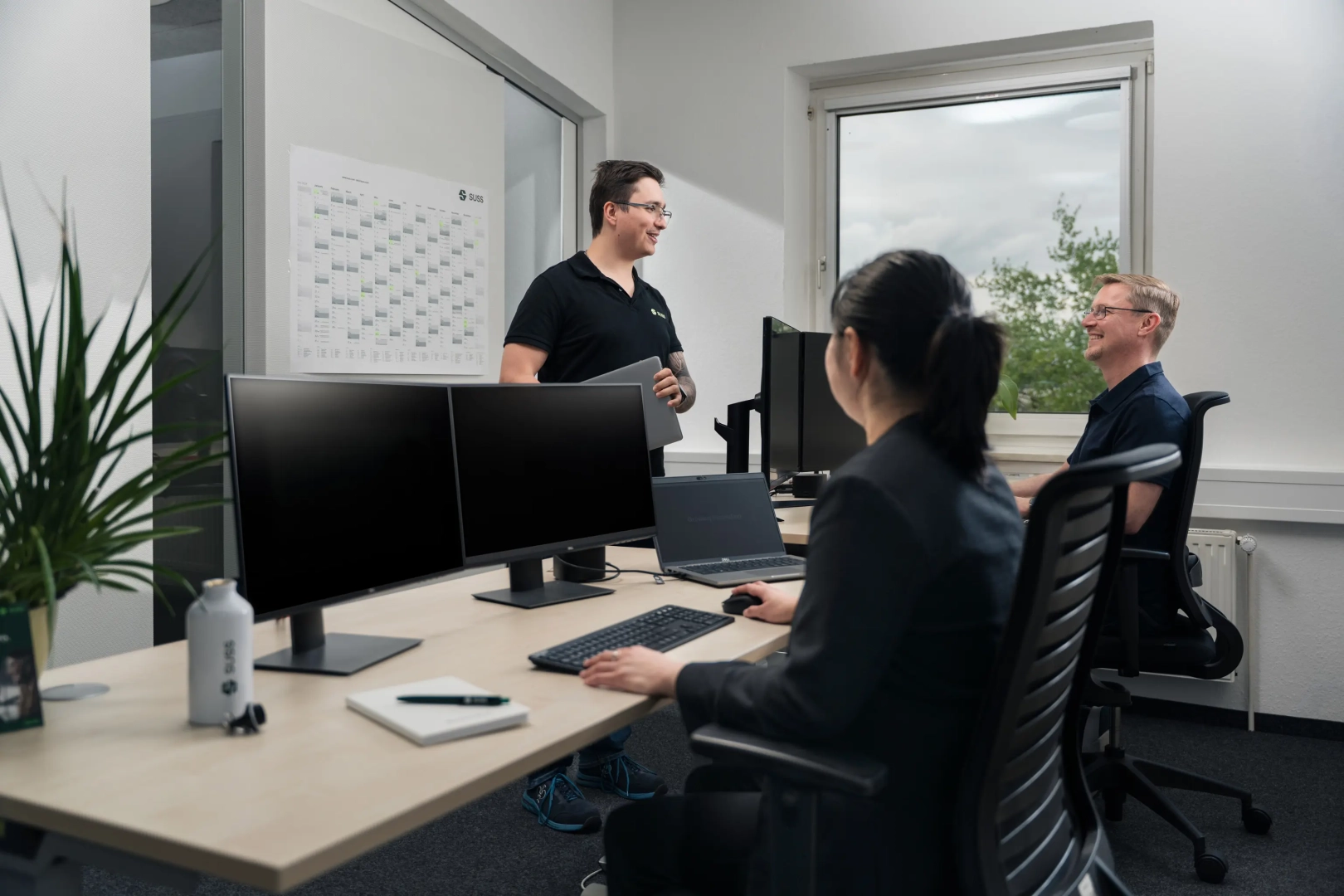 Business Team Talking in Office