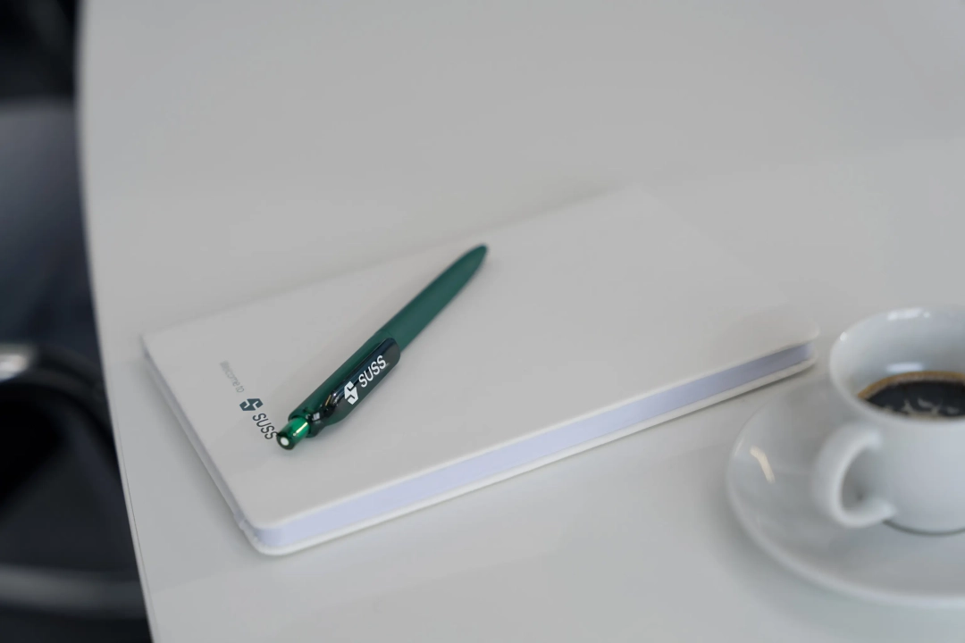 Note Book, Pen and Coffee Cup